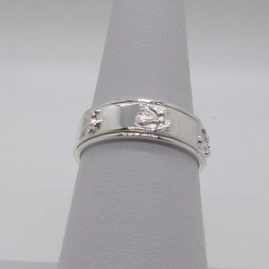 NEW STERLING SILVER ?VIRGO? ENGRAVED RING SIZE 7